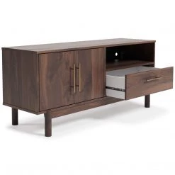 Ashley Furniture Calverson - Mocha - Medium Tv Stand - Medium