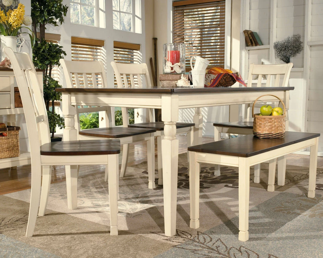 Ashley Furniture Whitesburg - Brown/cottage White - Rectangular Dining Room Table 6 Ashley Furniture Whitesburg - Brown/cottage White - Rectangular Dining Room Table