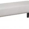 Ashley Furniture Beauland - Ivory - Accent Bench - Nailhead Trim Benches