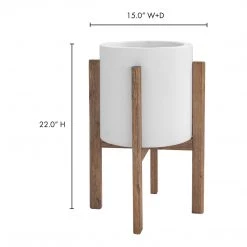 Moe's Home Collection Everest Round Planter Small Accessories