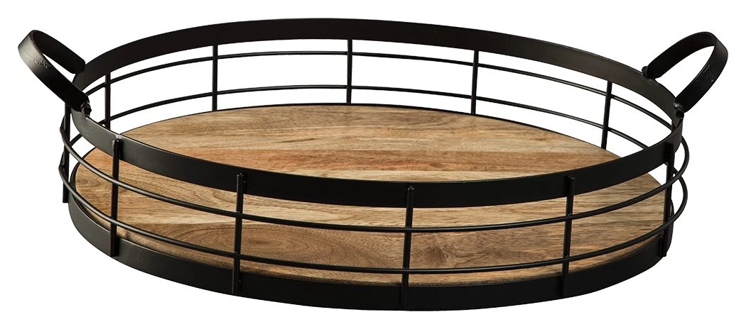 Ashley Furniture Table Decor Diantha - Black/natural - Tray 3 Ashley Furniture Table Decor Diantha - Black/natural - Tray