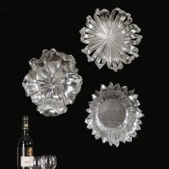 Uttermost Silver Flowers Wall Art, Set/3