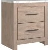 Ashley Furniture Senniberg - Light Brown/white - Two Drawer Night Stand