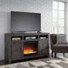 Signature Design By Ashley® Fireplaces Mayflyn - 62" TV Stand With Fireplace Insert Glass/Stone