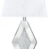 Ashley Furniture Prunella - Silver Finish - Mirror Table Lamp (1/cn) 1 Ashley Furniture Prunella - Silver Finish - Mirror Table Lamp (1/cn)