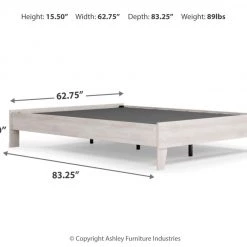 Signature Design By Ashley® Paxberry - Whitewash - Queen Platform Bed Beds