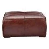 Moe's Home Collection Stamford Coffee Table Cappuccino Brown Leather