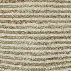 Ashley Furniture Aildon - Natural/white - Pouf