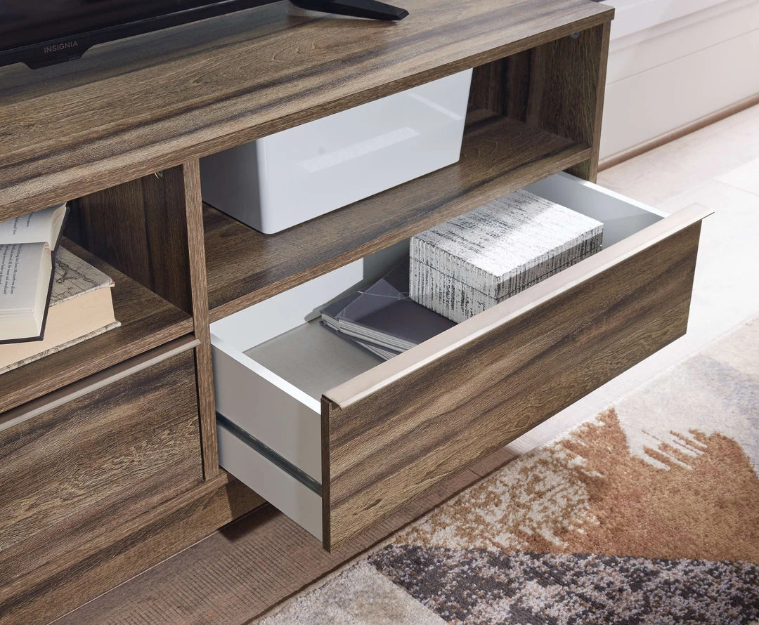 Ashley Furniture TV Stands Shallifer - Brown - Medium Tv Stand 4 Ashley Furniture TV Stands Shallifer - Brown - Medium Tv Stand