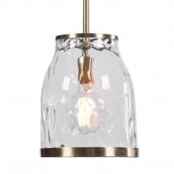 Accessories Uttermost Crossley 1 Light Glass Mini Pendant