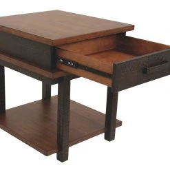 Ashley Furniture Stanah - Brown / Beige - Rectangular End Table Tables