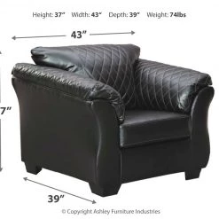 Ashley Furniture Betrillo - Black - Chair Chairs