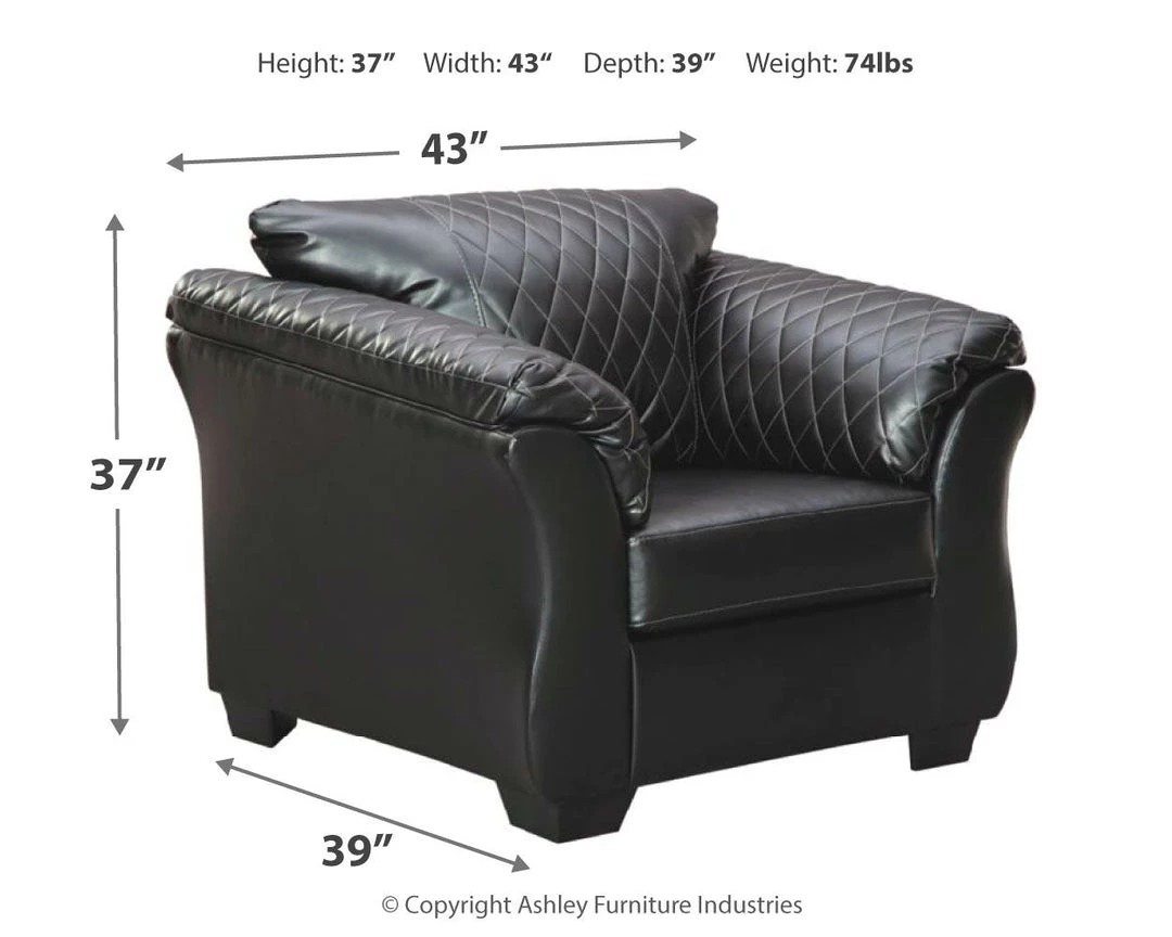 Ashley Furniture Betrillo - Black - Chair Chairs 4 Ashley Furniture Betrillo - Black - Chair Chairs