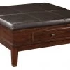 Ashley Furniture Gately - Medium Brown - Ottoman Cocktail Table 2 Ashley Furniture Gately - Medium Brown - Ottoman Cocktail Table