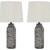 Ashley Furniture Mahima - Black/Best In Class - Paper Table Lamp (2/CN)