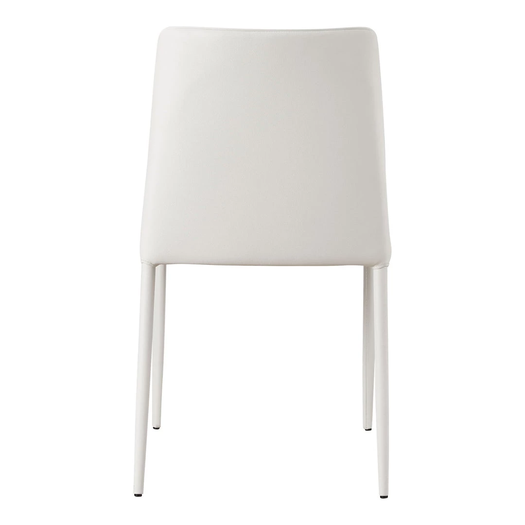 Moe's Home Collection Chairs Nora Pu Dining Chair White-m2 6 Moe's Home Collection Chairs Nora Pu Dining Chair White-m2