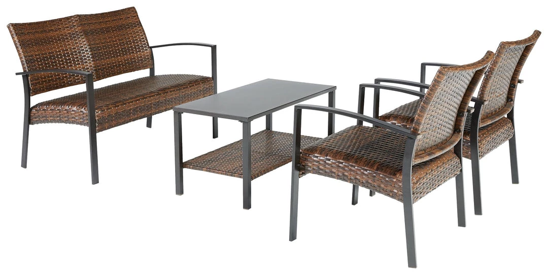 Ashley Furniture Zariyah - Dark Brown - Love/chairs/table Set (4/cn) 16 Ashley Furniture Zariyah - Dark Brown - Love/chairs/table Set (4/cn)