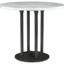 Ashley Furniture Centiar - Dark Gray - Round Drm Counter Table Tables