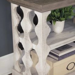 Ashley Furniture Havalance - Gray/white - Console Sofa Table