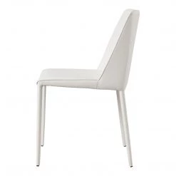 Moe's Home Collection Chairs Nora Pu Dining Chair White-m2 9 Moe's Home Collection Chairs Nora Pu Dining Chair White-m2