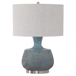 Accessories Uttermost Hearst Blue Glaze Table Lamp