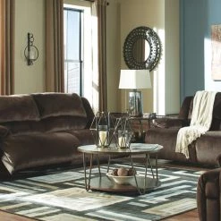 Signature Design By Ashley® Clonmel - Chocolate - 3 Pc. - Reclining Sofa, Loveseat, Recliner Reclining Furniture