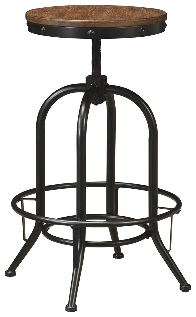 Ashley Furniture Pinnadel - Backless - Swivel Barstool 3 Ashley Furniture Pinnadel - Backless - Swivel Barstool