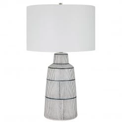 Accessories Uttermost Breton Nautical Stripe Table Lamp