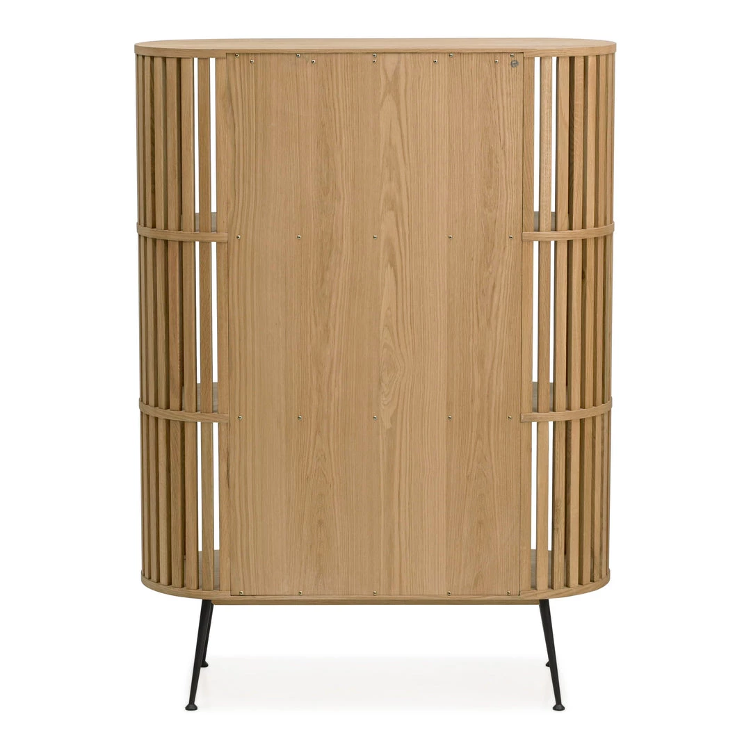 Moe's Home Collection Henrich Oak Bookshelf White Oil 5 Moe's Home Collection Henrich Oak Bookshelf White Oil