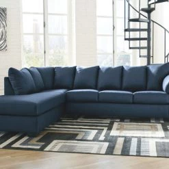 Signature Design By Ashley® Sectionals Darcy - Left Arm Facing Corner Chaise, Right Arm Facing Sofa Sectional