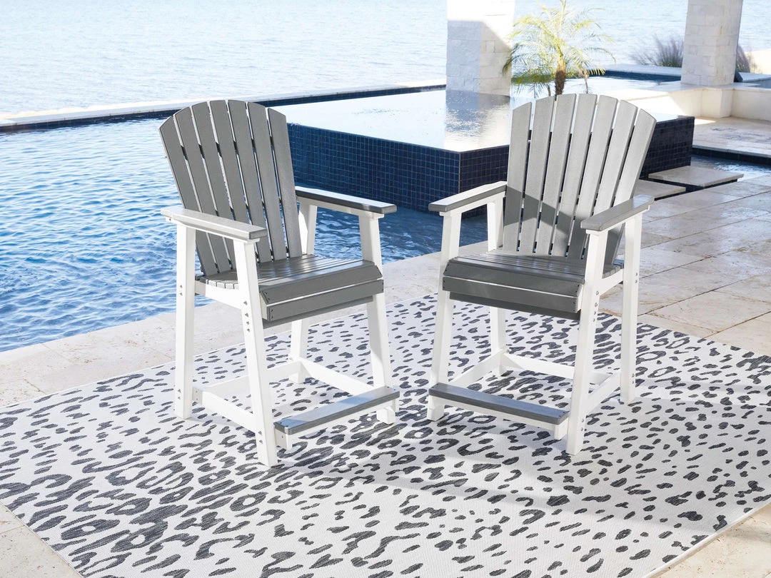 Signature Design By Ashley® Transville - Gray / White - 5 Pc. - Dining Set With Chairs Outdoor Sets 9 Signature Design By Ashley® Transville - Gray / White - 5 Pc. - Dining Set With Chairs Outdoor Sets