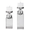 Table Decor Uttermost Lucian Nickel Candleholders, Set/2