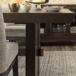 Signature Design By Ashley® Burkhaus - Dark Brown - Rect Dining Room Ext Table Tables