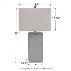 Ashley Furniture Accessories Amergin - Grain - Poly Table Lamp (2/CN) 11 Ashley Furniture Accessories Amergin - Grain - Poly Table Lamp (2/CN)