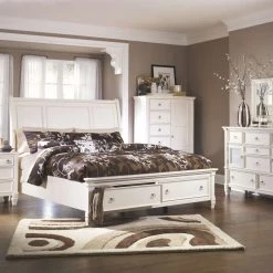 Ashley Furniture Prentice - White - Three Drawer Night Stand Nightstands