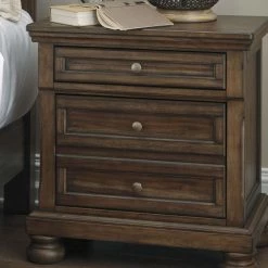 Ashley Furniture Flynnter - Medium Brown - Two Drawer Night Stand Nightstands 13 Ashley Furniture Flynnter - Medium Brown - Two Drawer Night Stand Nightstands