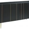 Ashley Furniture Cabinets Brentburn - Black/gold Finish - Accent Cabinet