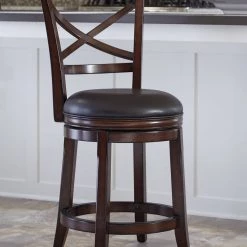 Ashley Furniture Porter - Rustic Ultimate Best In Class UPH Swivel Barstool (2/CN) Stools