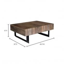 Moe's Home Collection Tables Tiburon Storage Coffee Table