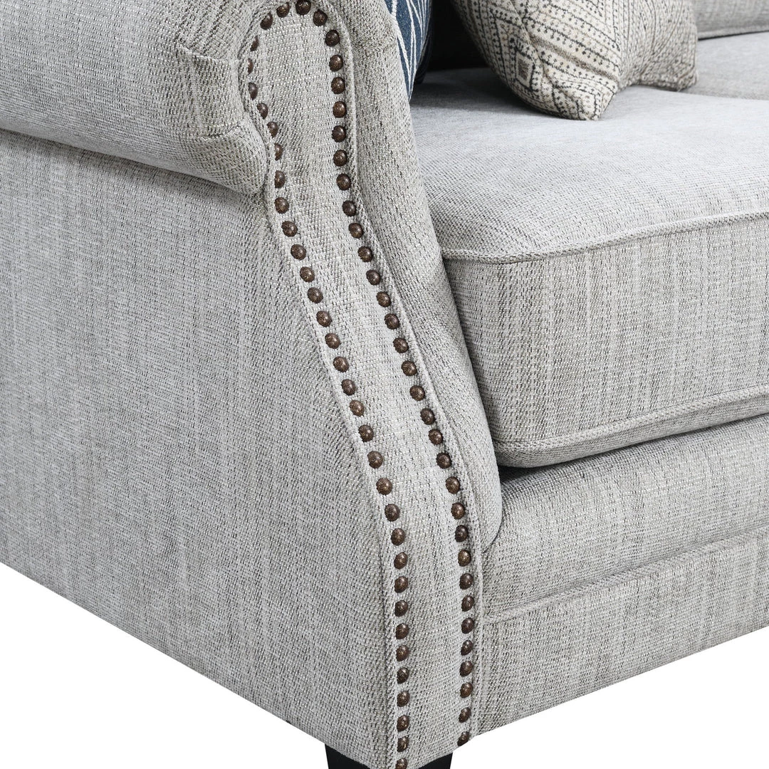 Emerald Home Trilogy Chofa Sectional, Tan 6 Emerald Home Trilogy Chofa Sectional, Tan