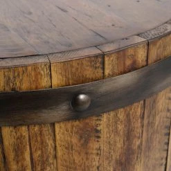 Uttermost Ceylon Wine Barrel Side Table 8 Uttermost Ceylon Wine Barrel Side Table
