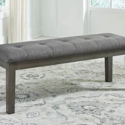 Ashley Furniture Hallanden - Black / Gray - Large Uph Dining Room Bench 13 Ashley Furniture Hallanden - Black / Gray - Large Uph Dining Room Bench
