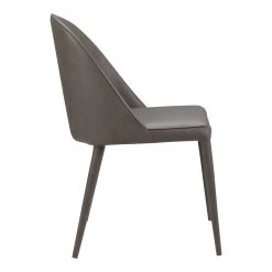 Moe's Home Collection Burton Pu Dining Chair Grey -m2 12 Moe's Home Collection Burton Pu Dining Chair Grey -m2