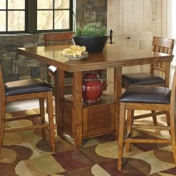 Ashley Furniture Ralene - Medium Brown - Rect Drm Counter Ext Table Tables