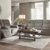 Signature Design By Ashley® Reclining Furniture Mouttrie - Set - Power Reclining Sofa With Adjustable Headrest, Power Reclining Loveseat With CON/Adjustable HDRST