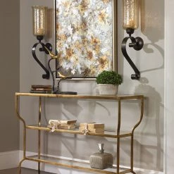 Tables Uttermost Deline Gold Console Table 15 Tables Uttermost Deline Gold Console Table