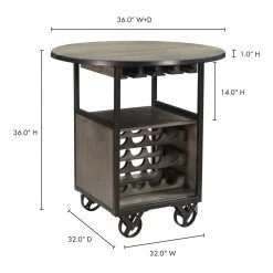 Moe's Home Collection Julep Bar Cart Bars & Bar Carts