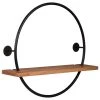 Ashley Furniture Darlaton - Black/natural - Wall Shelf