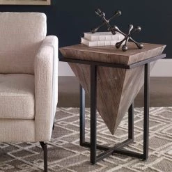 Tables Uttermost Bertrand Wood Accent Table