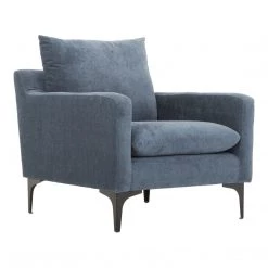 Moe's Home Collection Chairs Paris Armchair Blue 12 Moe's Home Collection Chairs Paris Armchair Blue